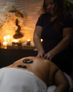 086A9700 Hot stone spa massage at Beauty Island Sanctuary Worthing